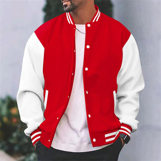 EB | Stylische und klassische Bomberjacke mit Druckknöpfen für Herren