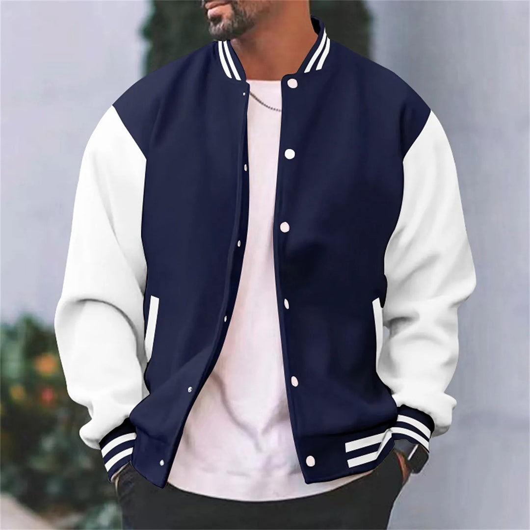 EB | Stylische und klassische Bomberjacke mit Druckknöpfen für Herren