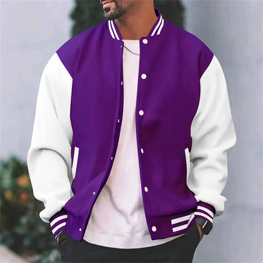 EB | Stylische und klassische Bomberjacke mit Druckknöpfen für Herren