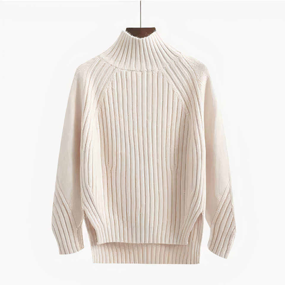 EB | Rippstrick hochabschließender Pullover