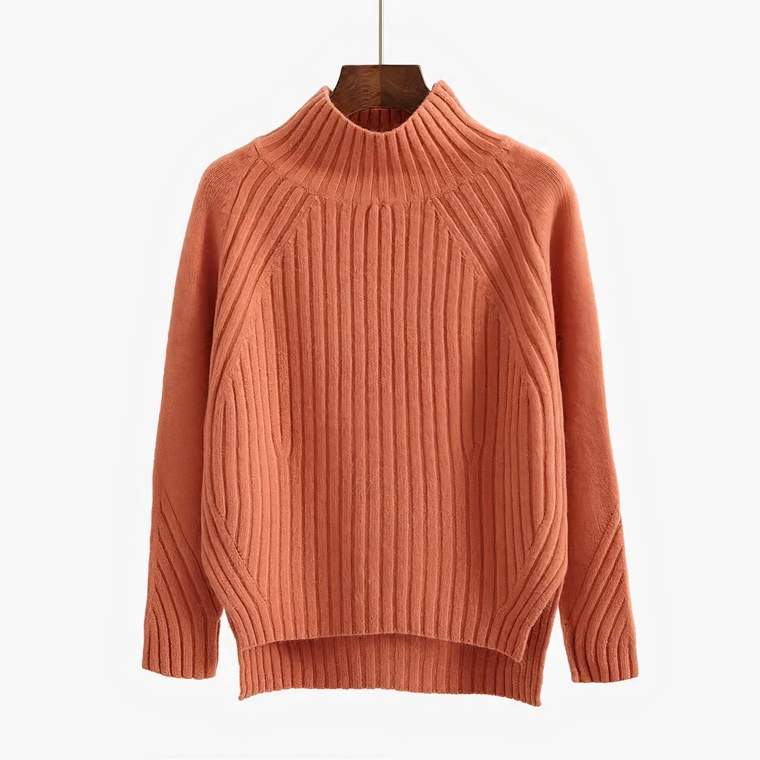 EB | Rippstrick hochabschließender Pullover