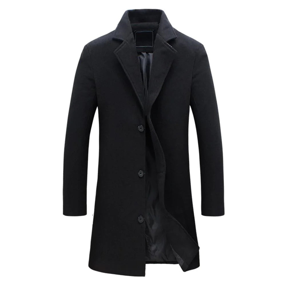 EB - Stilvolle und Bequeme Lange Winterjacke für Herren