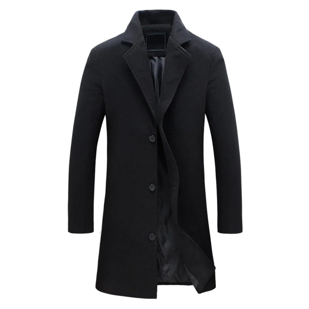 EB - Stilvolle und Bequeme Lange Winterjacke für Herren