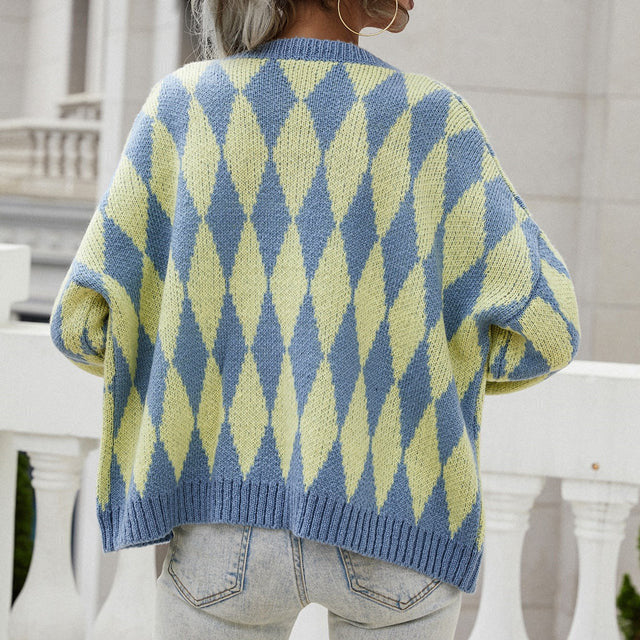 EB | Muster Strickcardigan Acryl Bequem und Farblich