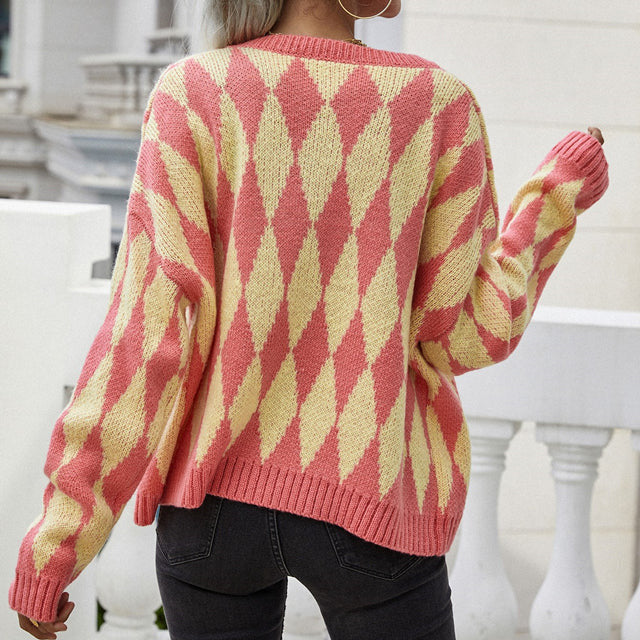 EB | Muster Strickcardigan Acryl Bequem und Farblich