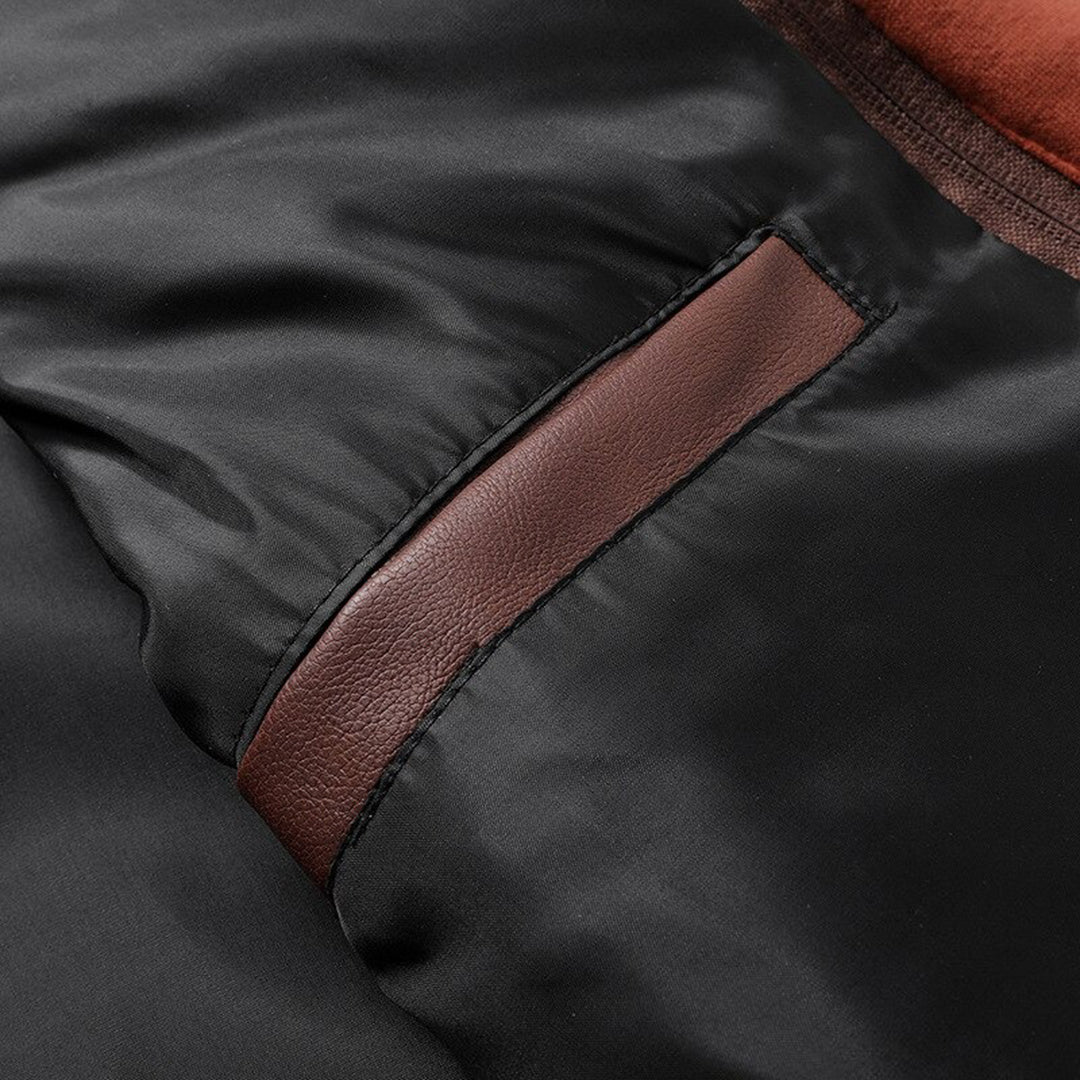EB | Herren Lederjacke mit Kapuze