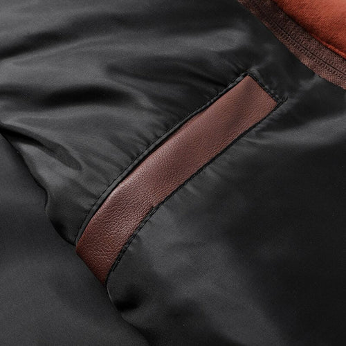 EB | Herren Lederjacke mit Kapuze