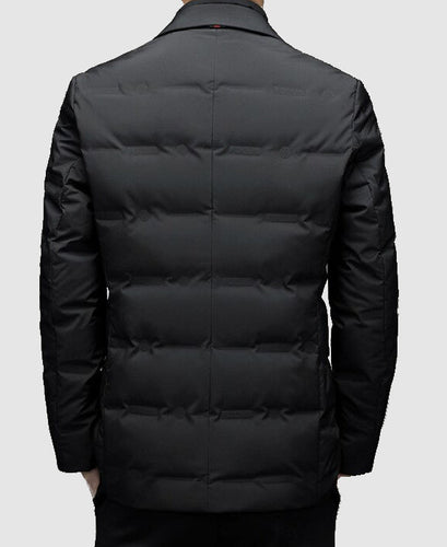 EB | Herren Winter Puffer-Jacke - Blazer-Stil mit gesteppten Einsätzen
