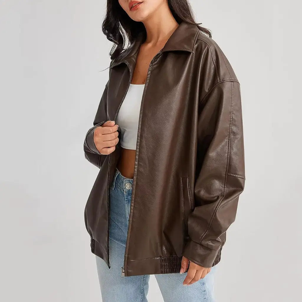 EB | Elegante Lederjacke Damen