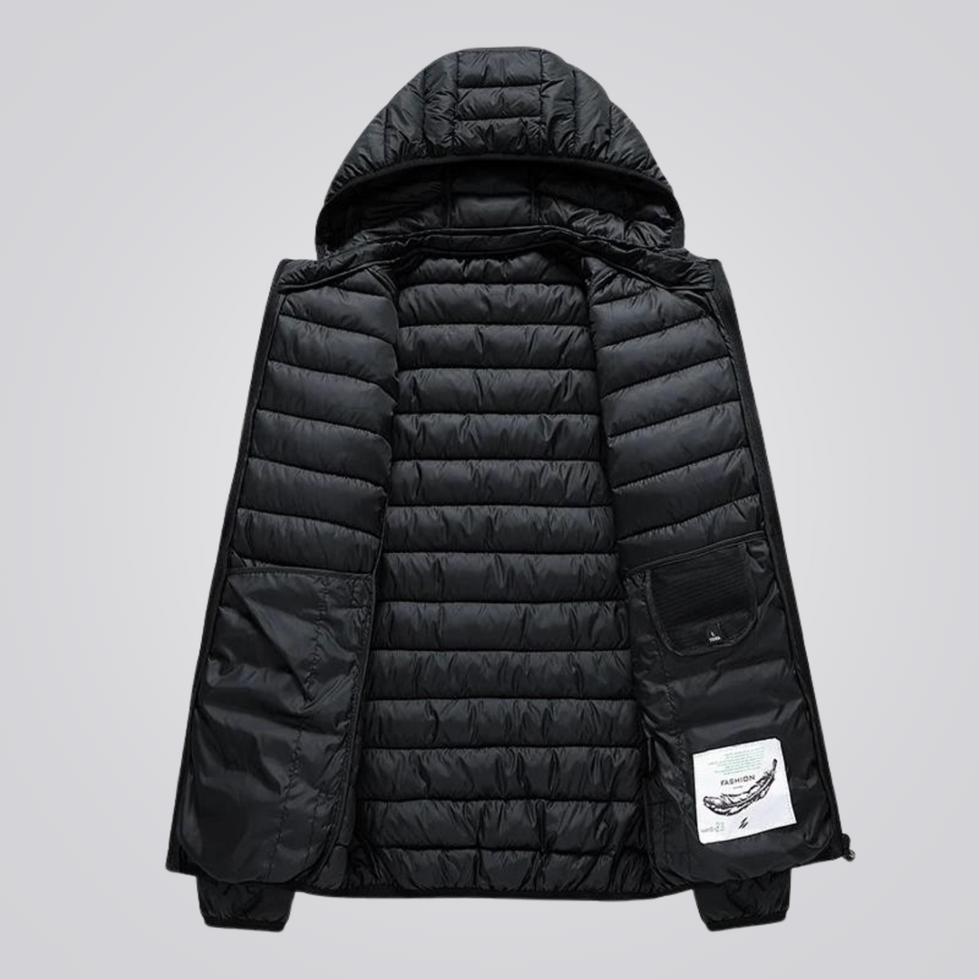 EB | Wattierte Jacke mit abnehmbarer Kapuze