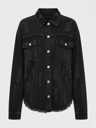 EB | Damenjacke Aus Jeans Elegant und Lässig Chic