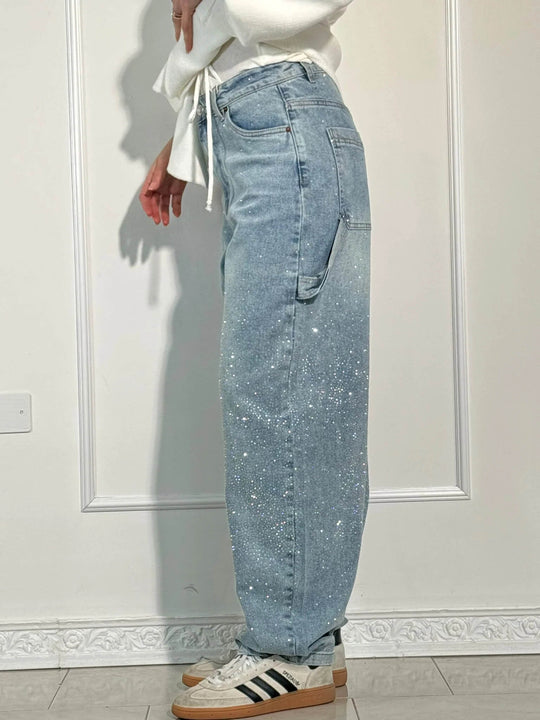 Damen Jeans mit Diamant-Optik & Klassischem Schnitt | EB