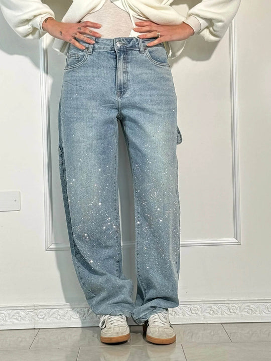 Damen Jeans mit Diamant-Optik & Klassischem Schnitt | EB