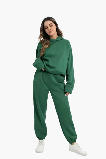 EB | Kapuzenpullover & Jogginghose Set - Winter Freizeitanzug, Lässiges Lounge Outfit