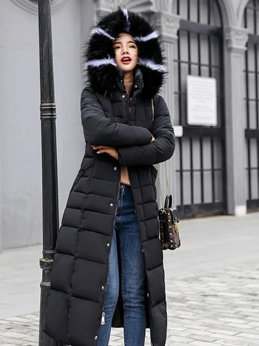 EB | Stylischer Lange Puffer Mantel für Damen Wintermode
