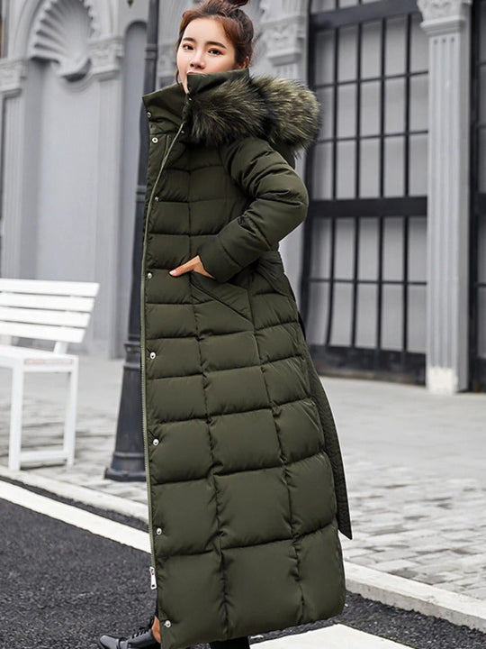 EB | Stylischer Lange Puffer Mantel für Damen Wintermode