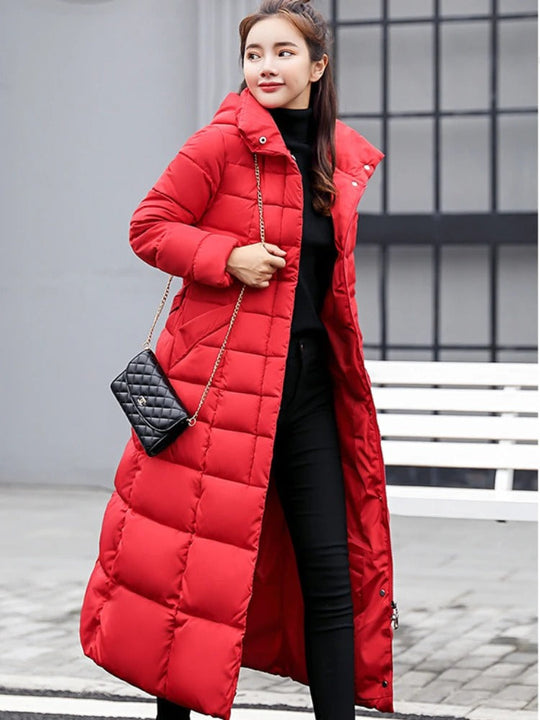 EB | Stylischer Lange Puffer Mantel für Damen Wintermode