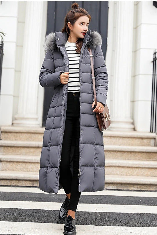 EB | Stylischer Lange Puffer Mantel für Damen Wintermode