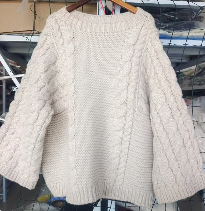 EB | Grobes Zopfmusterpullover