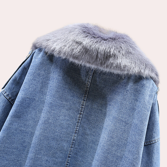 EB | Warme Denim Winterjacke für Damen