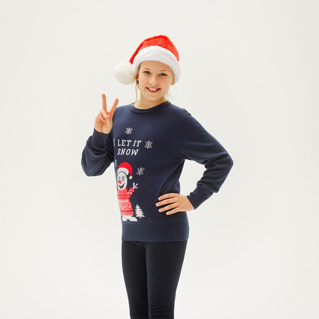 EB | Lass Es Schneien Weihnachts-Pullover Kinder