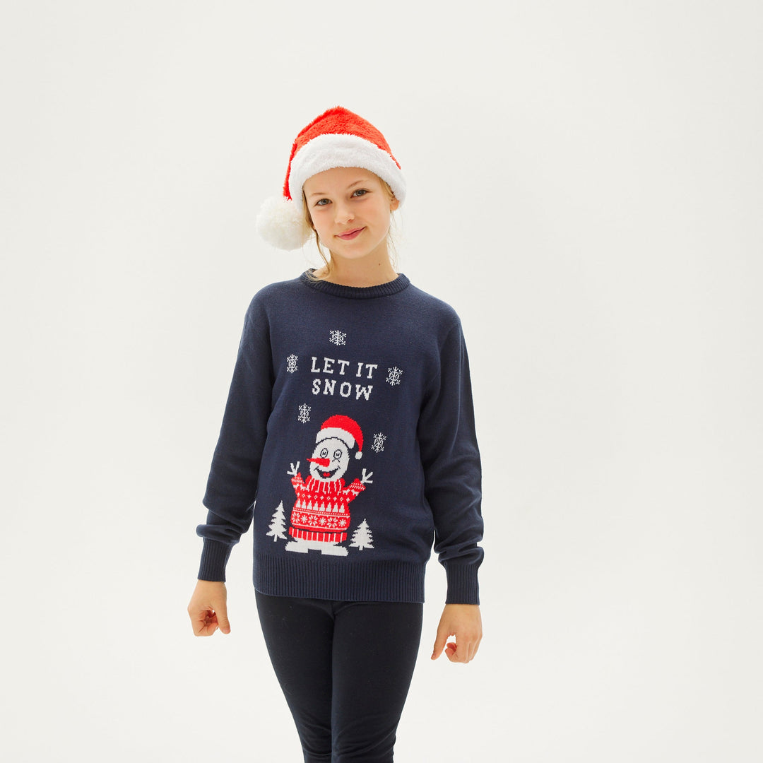EB | Lass Es Schneien Weihnachts-Pullover Kinder