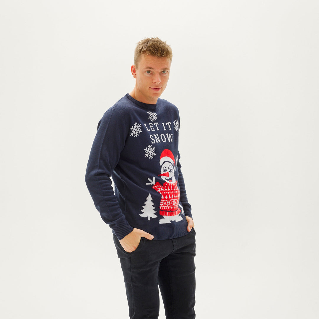 EB | Lass es schneien Weihnachts-Pullover Herren