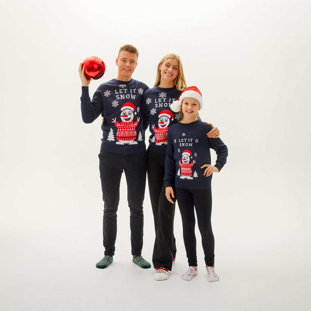 EB | Lass es schneien Weihnachts-Pullover Herren