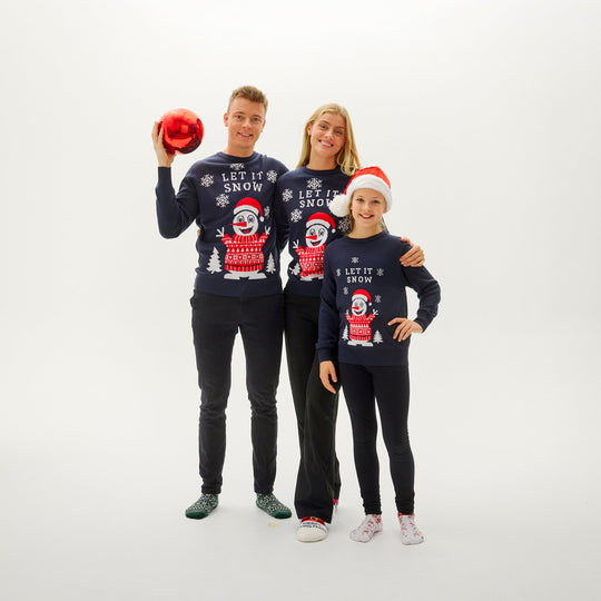 EB | Lass Es Schneien Weihnachts-Pullover Kinder