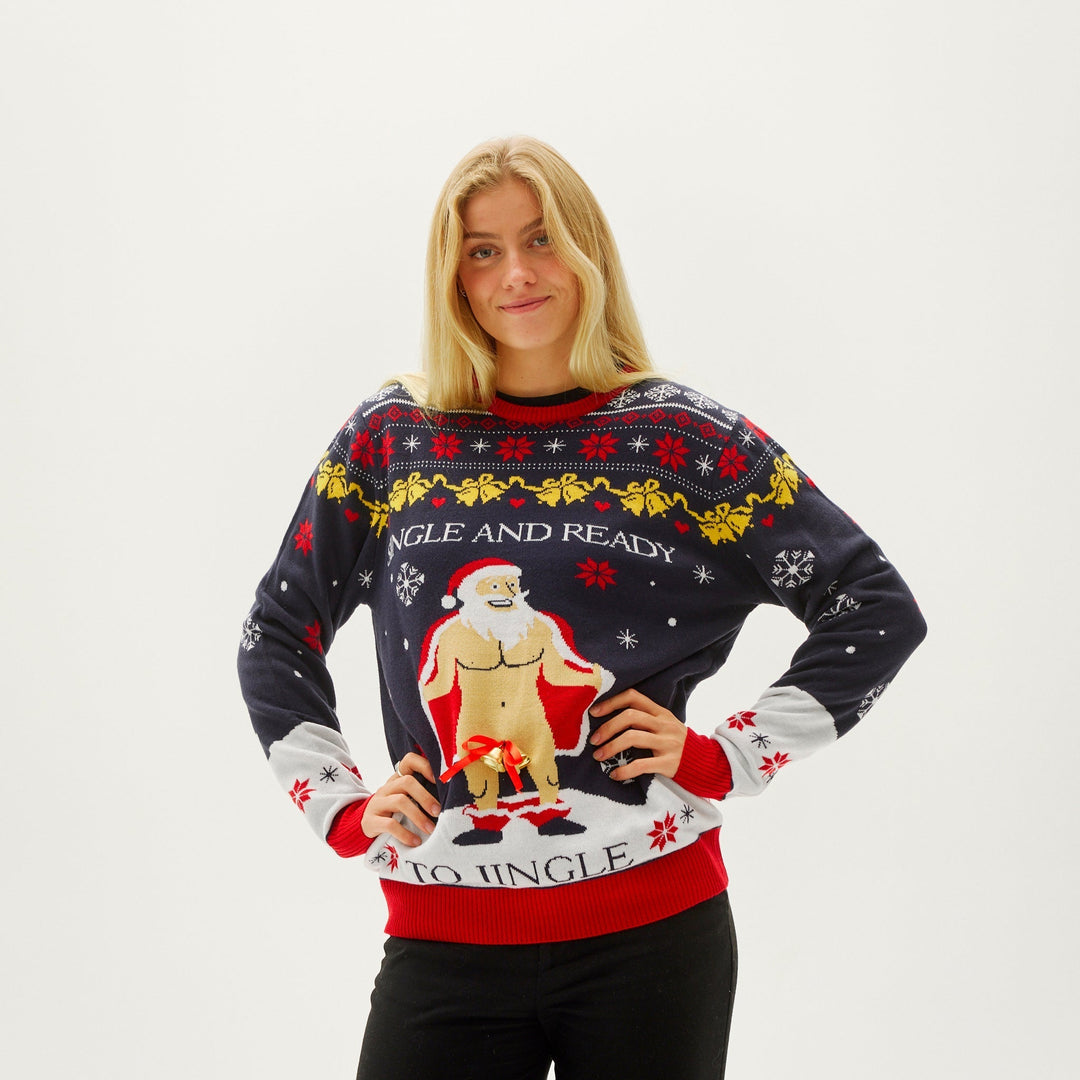 EB | Der Single und Bereit zu Jingle Weihnachts-Pullover Damen