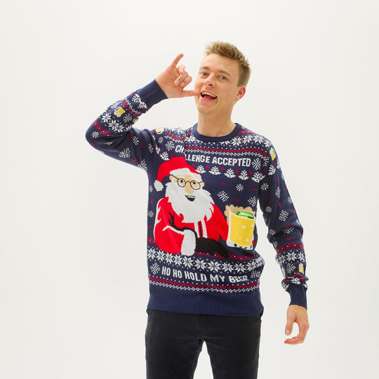 EB | Ho Ho Hold My Beer Sweatshirt Herren