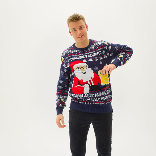 EB | Ho Ho Hold My Beer Sweatshirt Herren