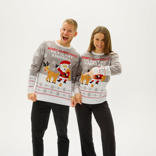 EB | Ya Filthy Animal Weihnachts-Pullover Herren