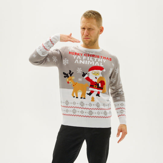 EB | Ya Filthy Animal Weihnachts-Pullover Herren