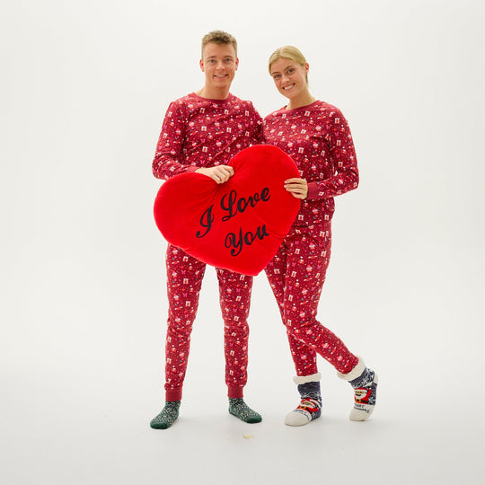 EB | Valentinstag Weihnachts Schlafanzug Rot Kinder