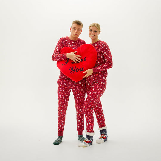 EB | Valentinstag Weihnachts Schlafanzug Rot Kinder