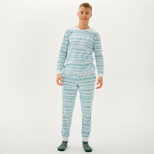 EB | Weihnachts-Pyjama mit Weihnachtsmotiven für Männer