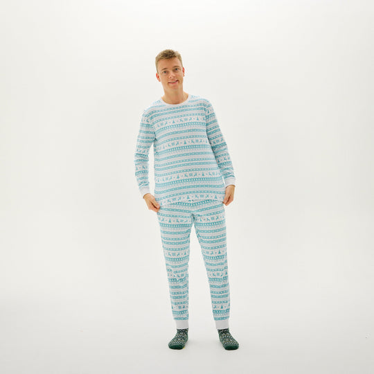 EB | Weihnachts-Pyjama mit Weihnachtsmotiven für Männer