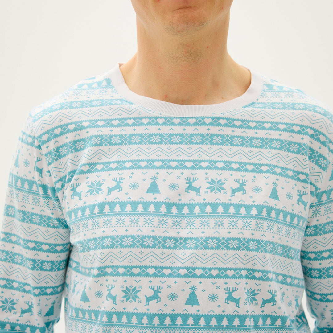EB | Weihnachts-Pyjama mit Weihnachtsmotiven für Männer