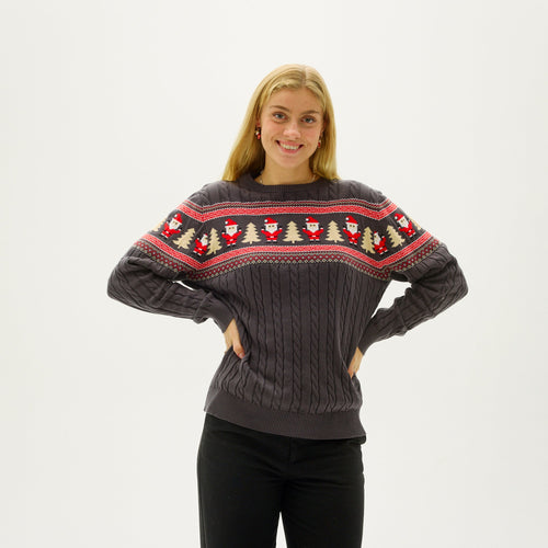 EB | Santas Kabelstrickpullover Damen