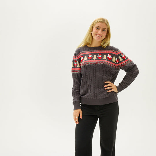 EB | Santas Kabelstrickpullover Damen