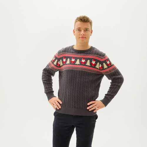 EB | Santas Kabelstrickpullover Herren