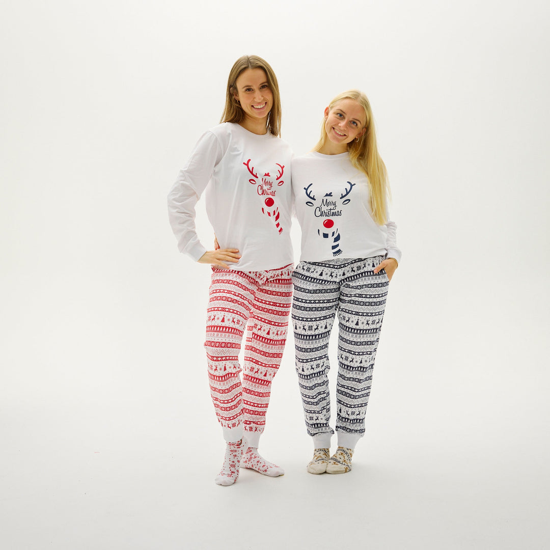 EB | Süßer Weihnachts-Schlafanzug Rot Damen
