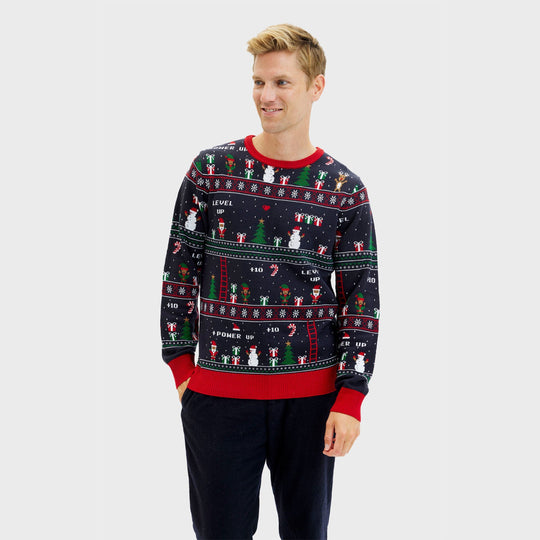 EB | Vintage Gamer Weihnachten Pullover Herren