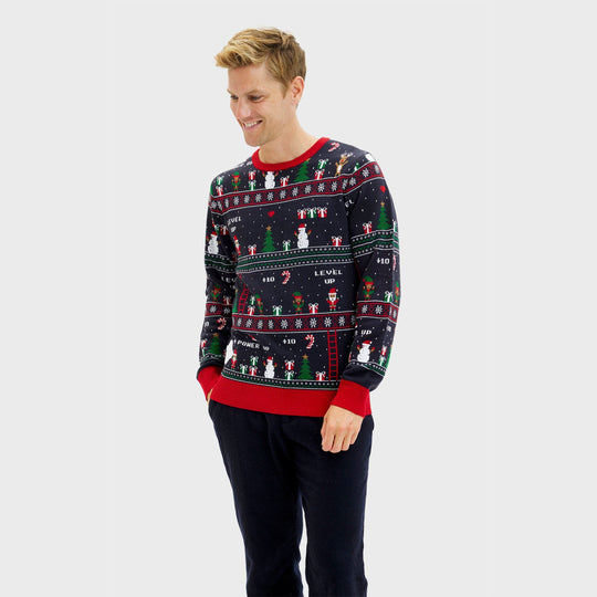 EB | Vintage Gamer Weihnachten Pullover Herren