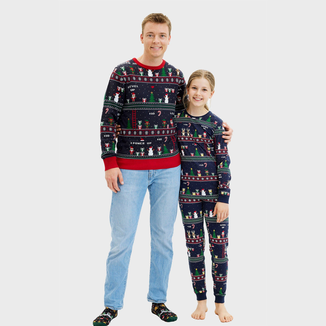 EB | Vintage Gamer Weihnachts Pullover Damen