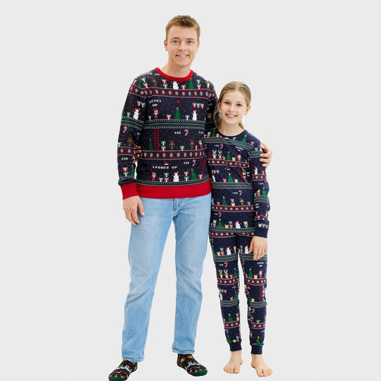 EB | Vintage Gamer Weihnachts-Pyjamas Damen