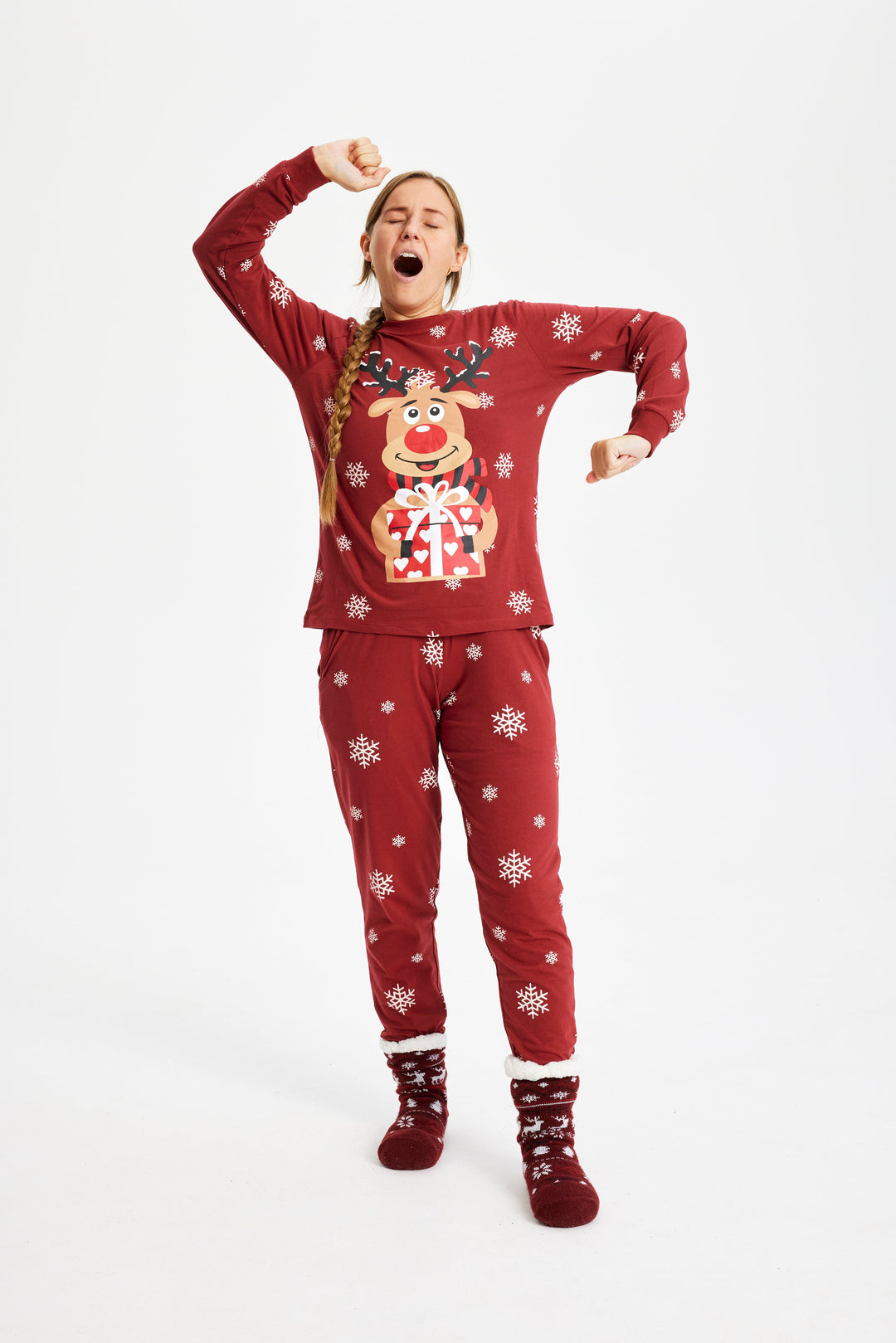 EB | Rudolf's Sweet Christmas Pyjama Rot Damen