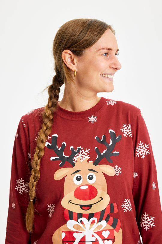 EB | Rudolf's Sweet Christmas Pyjama Rot Damen