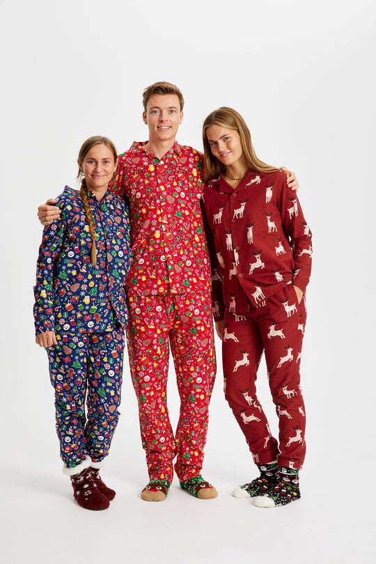 EB | Rentier Weihnachten Schlafanzug Flanell Herren
